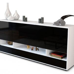 Sideboard Florentina, Schwarz (180x79x35cm)
