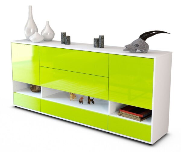 Sideboard Florentina, Grün (180x79x35cm)