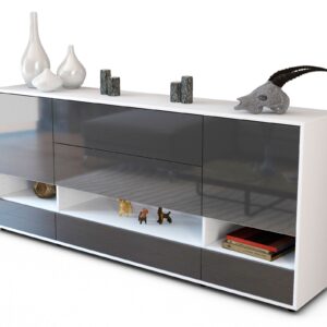 Sideboard Florentina, Grau (180x79x35cm)