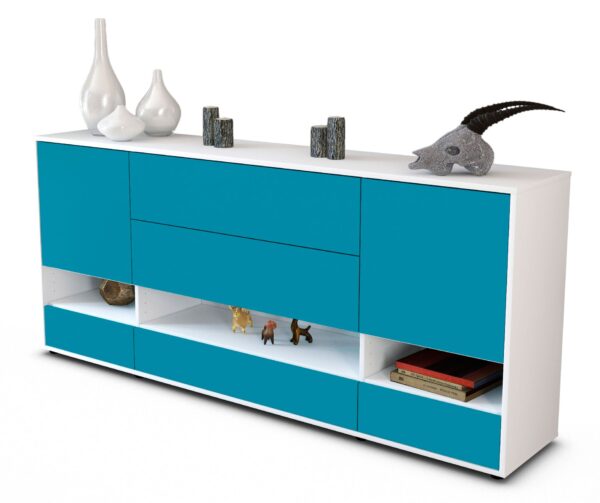 Sideboard Florentina, Türkis (180x79x35cm)