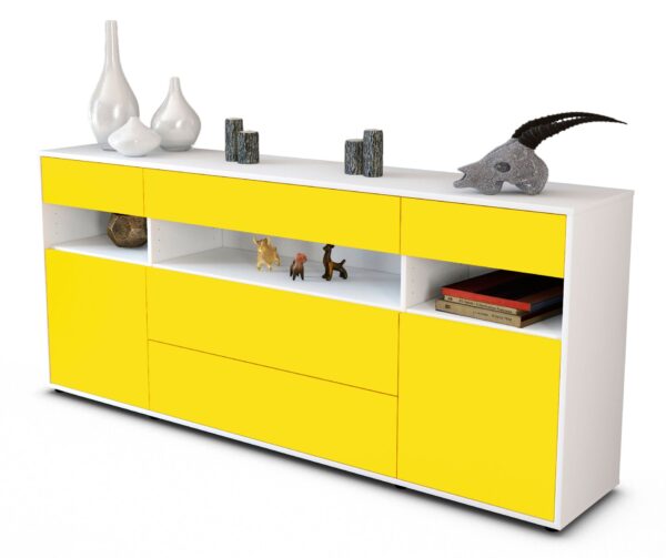 Sideboard Floria, Gelb (180x79x35cm)