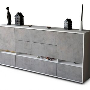 Sideboard Floriana, Beton (180x79x35cm)