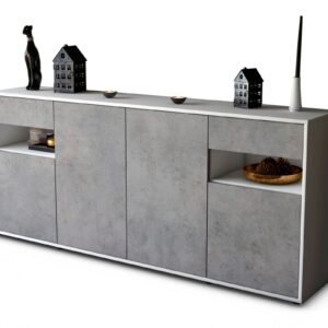 Sideboard Franca, Beton (180x79x35cm)