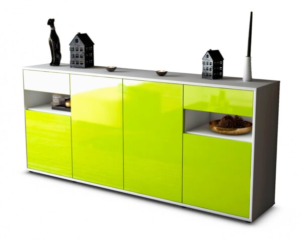 Sideboard Franca, Grün (180x79x35cm)