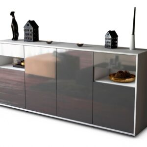 Sideboard Franca, Grau (180x79x35cm)