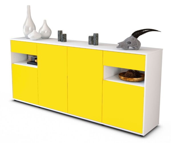 Sideboard Franca, Gelb (180x79x35cm)