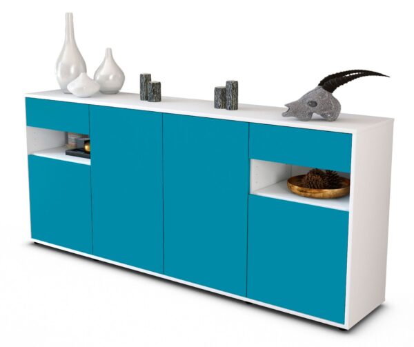 Sideboard Franca, Türkis (180x79x35cm)