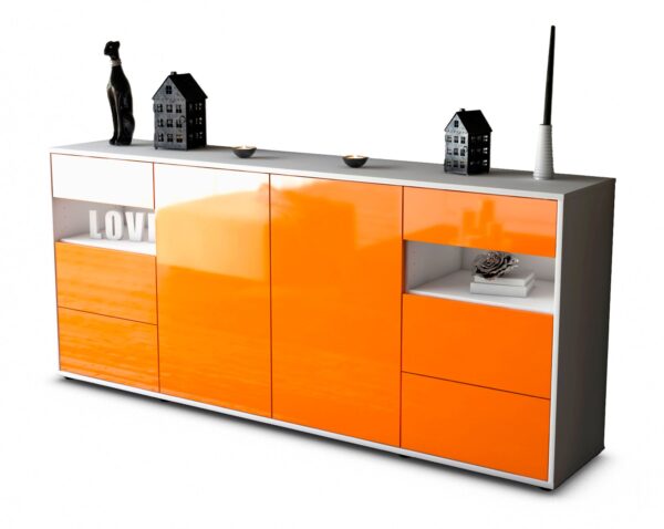 Sideboard Francesca, Orange (180x79x35cm)