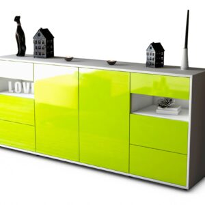 Sideboard Francesca, Grün (180x79x35cm)