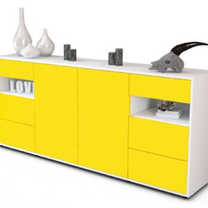 Sideboard Francesca, Gelb (180x79x35cm)