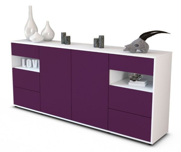 Sideboard Francesca, Lila (180x79x35cm)