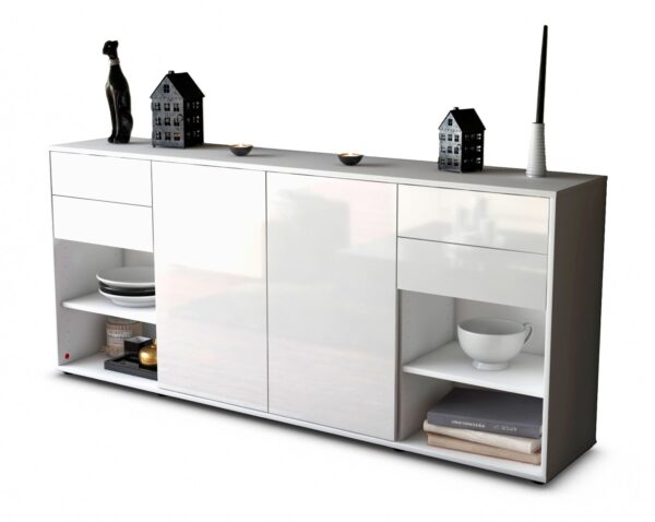 Sideboard Franka, Weiß (180x79x35cm)