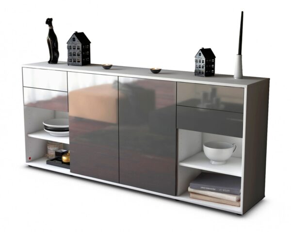 Sideboard Franka, Grau (180x79x35cm)
