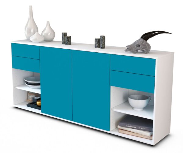 Sideboard Franka, Türkis (180x79x35cm)