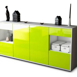 Sideboard Gabriella, Grün (180x79x35cm)