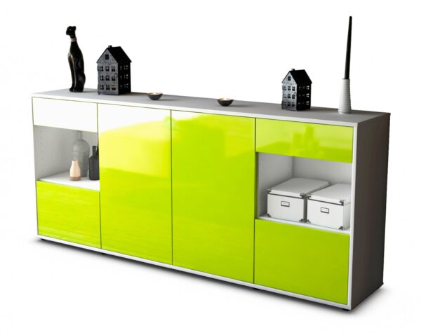 Sideboard Gabriella, Grün (180x79x35cm)