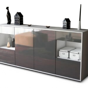 Sideboard Gabriella, Grau (180x79x35cm)