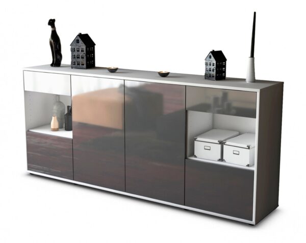 Sideboard Gabriella, Grau (180x79x35cm)