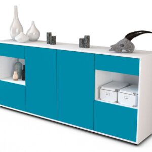 Sideboard Gabriella, Türkis (180x79x35cm)
