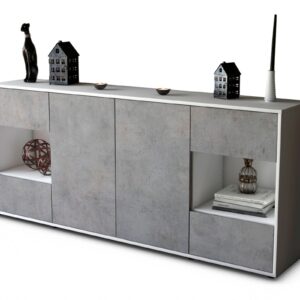 Sideboard Gaia, Beton (180x79x35cm)