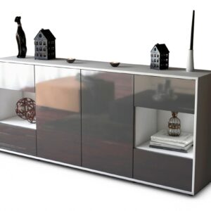 Sideboard Gaia, Grau (180x79x35cm)