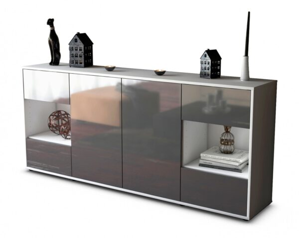 Sideboard Gaia, Grau (180x79x35cm)