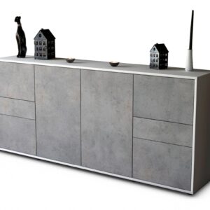 Sideboard Gemma, Beton (180x79x35cm)