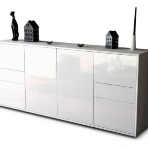Sideboard Gemma, Weiß (180x79x35cm)