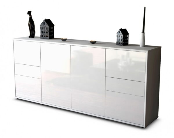 Sideboard Gemma, Weiß (180x79x35cm)