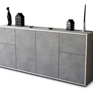Sideboard Georgina, Beton (180x79x35cm)