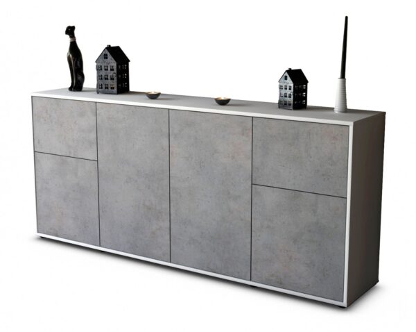 Sideboard Georgina, Beton (180x79x35cm)