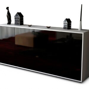 Sideboard Georgina, Schwarz (180x79x35cm)