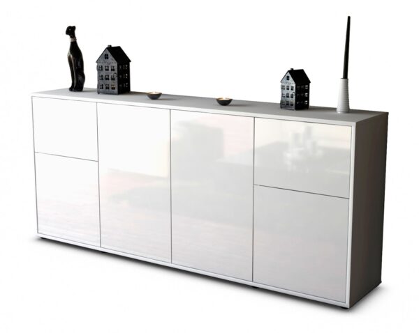 Sideboard Georgina, Weiß (180x79x35cm)