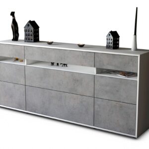 Sideboard Giada, Beton (180x79x35cm)
