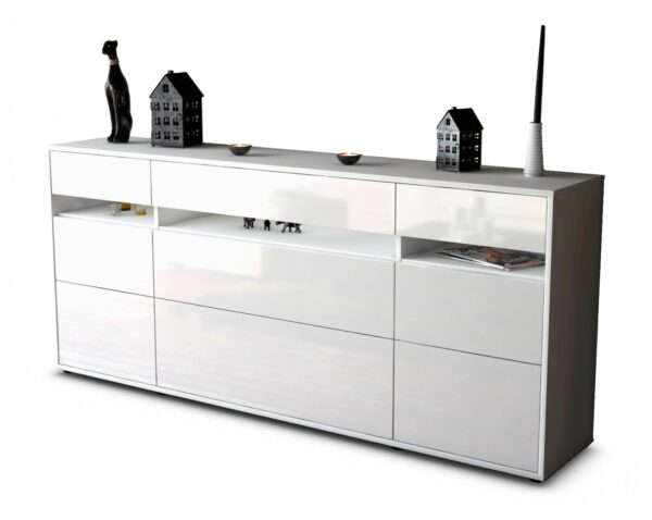 Sideboard Giada, Weiß (180x79x35cm)