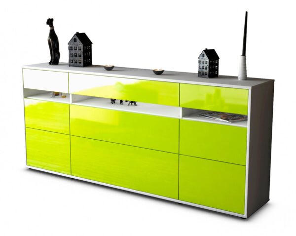 Sideboard Giada, Grün (180x79x35cm)