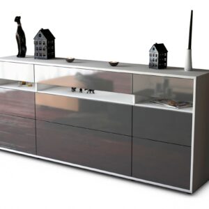 Sideboard Giada, Grau (180x79x35cm)