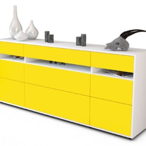Sideboard Giada, Gelb (180x79x35cm)