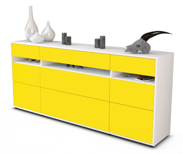 Sideboard Giada, Gelb (180x79x35cm)