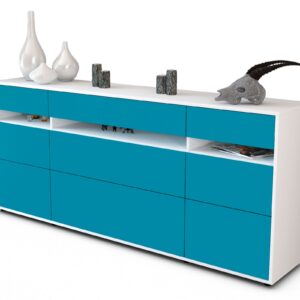 Sideboard Giada, Türkis (180x79x35cm)