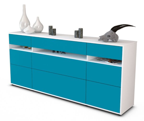 Sideboard Giada, Türkis (180x79x35cm)
