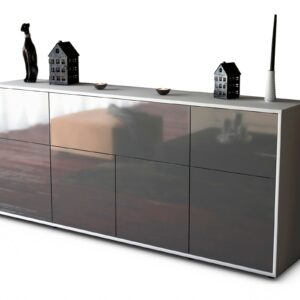 Sideboard Gianna, Grau (180x79x35cm)