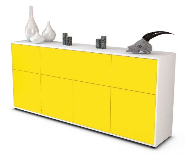Sideboard Gianna, Gelb (180x79x35cm)