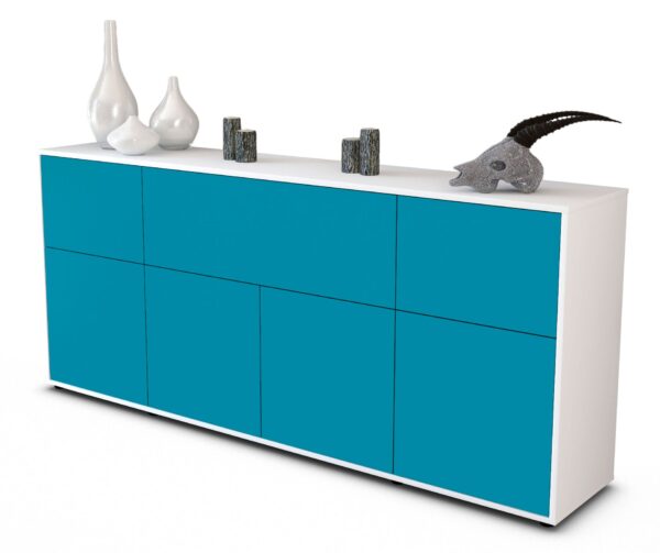 Sideboard Gianna, Türkis (180x79x35cm)