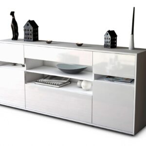 Sideboard Gina, Weiß (180x79x35cm)