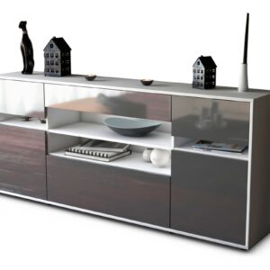 Sideboard Gina, Grau (180x79x35cm)