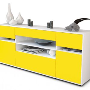 Sideboard Gina, Gelb (180x79x35cm)