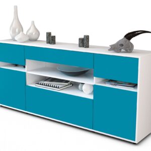 Sideboard Gina, Türkis (180x79x35cm)