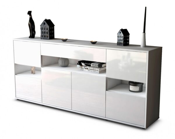 Sideboard Ginevra, Weiß (180x79x35cm)