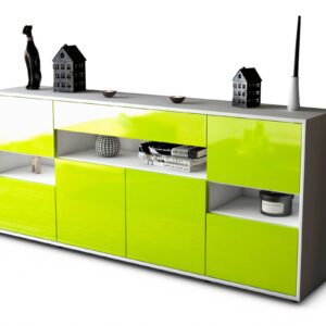 Sideboard Ginevra, Grün (180x79x35cm)